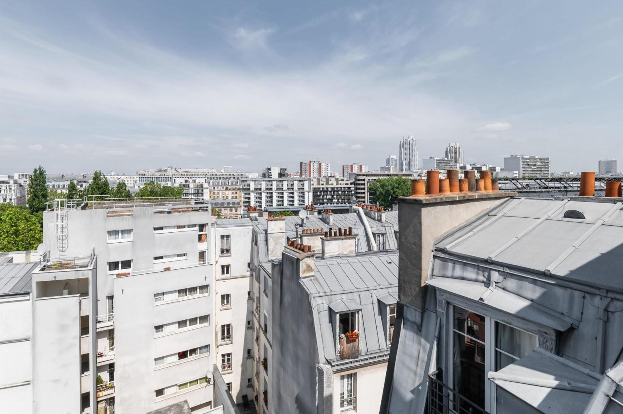 2 Pieces Refait A Neuf Dernier Etage - Paris 19 - 4P - Flat-Guestアパートメント エクステリア 写真